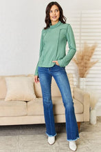 Load image into Gallery viewer, POL Exposed Seam Long Sleeve Knit Top Ti Amo I love you