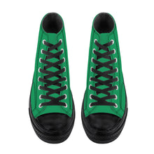 Load image into Gallery viewer, Ti Amo I love you - Exclusive Brand - Shamrock Green - Angry Fish - High Top Canvas Shoes - Black  Soles