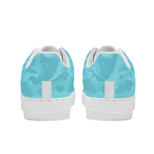 Load image into Gallery viewer, Ti Amo I love you - Exclusive Brand - Aquamarine Blue, Downy, Spray Camouflage Low Top Unisex Sneakers