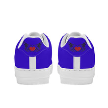 Load image into Gallery viewer, Ti Amo I love you - Exclusive Brand - Violet Blue - Skeleton Hands with Heart - Low Top Unisex Sneakers