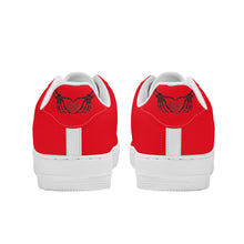 Load image into Gallery viewer, Ti Amo I love you - Exclusive Brand - Ferrari Red - Skeleton Hands with Heart - Low Top Unisex Sneakers