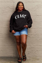 Load image into Gallery viewer, Simply Love Full Size CIAO!Round Neck Sweatshirt Ti Amo I love you