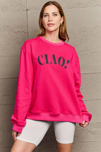 Load image into Gallery viewer, Simply Love Full Size CIAO!Round Neck Sweatshirt Ti Amo I love you
