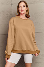 Load image into Gallery viewer, Simply Love Full Size ENJOY THE LITTLE THINGS Round Neck Sweatshirt Ti Amo I love you