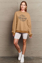 Load image into Gallery viewer, Simply Love Full Size MY GREATEST BLESSINGS CALL ME MOM Round Neck Sweatshirt Ti Amo I love you