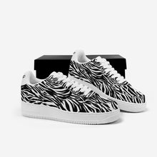 Load image into Gallery viewer, Ti Amo I love you - Exclusive Brand - Black & White - Zebra - Low Top Unisex Sneakers