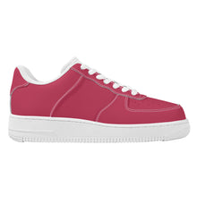 Load image into Gallery viewer, Ti Amo I love you - Exclusive Brand - Viva Magenta - Single White Heart - Low Top Unisex Sneakers