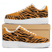 Load image into Gallery viewer, Ti Amo I love you - Exclusive Brand  - Zest & Black Tiger Stripes - Low Top Unisex Sneaker