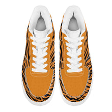 Load image into Gallery viewer, Ti Amo I love you - Exclusive Brand  - Zest & Black Tiger Stripes - Low Top Unisex Sneaker