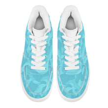 Load image into Gallery viewer, Ti Amo I love you - Exclusive Brand - Aquamarine Blue, Downy, Spray Camouflage Low Top Unisex Sneakers