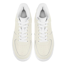 Load image into Gallery viewer, Ti Amo I love you - Exclusive Brand - Buttery White - Skeleton Hands with Heart - Low Top Unisex Sneakers