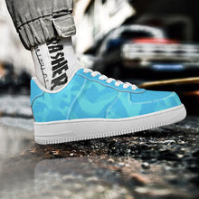 Load image into Gallery viewer, Ti Amo I love you - Exclusive Brand - Aquamarine Blue, Downy, Spray & Malibu Camouflage - Low Top Unisex Sneakers