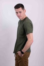 Load image into Gallery viewer, Short Sleeves Henley T-shirt