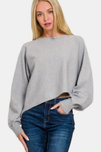 Load image into Gallery viewer, Zenana Asymmetric Hem Long Sleeve Sweater