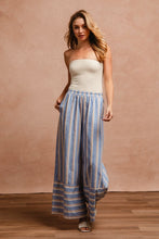 Load image into Gallery viewer, BiBi Striped Wide Leg Pants with Pockets