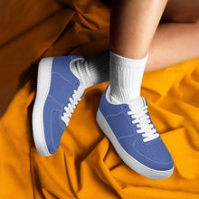 Load image into Gallery viewer, Ti Amo I love you Exclusive Brand - Chambray Blue - Skeleton Hands with Heart - Low Top Unisex Sneakers