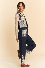 Load image into Gallery viewer, Davi & Dani Lace Patch Open Front Denim Vest