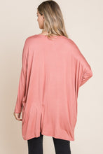 Load image into Gallery viewer, BOMBOM Round Neck Long Sleeve Oversized Top