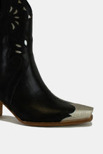 Load image into Gallery viewer, Beast Fashion Cut-Out Floral Embroidery Boots