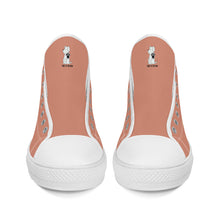 Load image into Gallery viewer, Ti Amo I love you - Exclusive Brand - Pale Copper - Talk to the Paw -  High-Top Canvas Shoes - White
