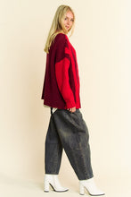 Load image into Gallery viewer, Davi & Dani Cable-Knit Color Block Open Front Cardigan