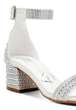 Load image into Gallery viewer, Twerky Rhinestones Embellished Block Sandals