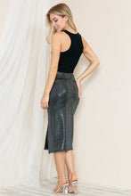 Load image into Gallery viewer, High Waist Sequin Skirt