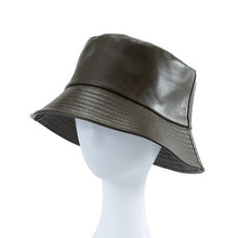 Load image into Gallery viewer, Faux Leather Bucket Hat