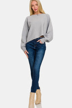 Load image into Gallery viewer, Zenana Asymmetric Hem Long Sleeve Sweater