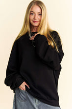 Load image into Gallery viewer, Davi & Dani Round Neck Raglan Sleeve Sweatshirt