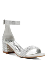 Load image into Gallery viewer, Twerky Rhinestones Embellished Block Sandals