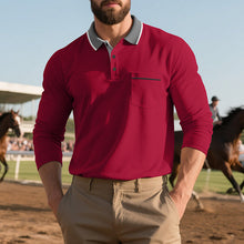 Load image into Gallery viewer, Mens Spring And Autumn Long-sleeved Polo Shirt