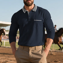 Load image into Gallery viewer, Mens Spring And Autumn Long-sleeved Polo Shirt