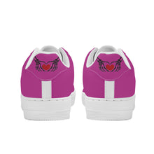 Load image into Gallery viewer, Ti Amo I love you - Exclusive Brand - Medium Red Violet 2 - Skeleton Hands with Heart - Low Top Unisex Sneakers
