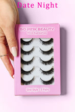 Load image into Gallery viewer, SO PINK BEAUTY Mink Eyelashes 5 Pairs