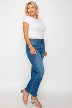 Load image into Gallery viewer, bytos Full Size Cat's Whiskers Mid Rise Ankle Jeans