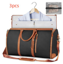 Load image into Gallery viewer, Womens Large Capacity Travel Duffle Bag Folding Suit Bag Waterproof Clothes Handbag Totes