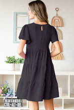 Load image into Gallery viewer, Heimish Swiss Dot Short Sleeve Tiered Dress