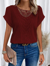 Load image into Gallery viewer, Women's Summer Hollow Out Short-sleeved T-shirt