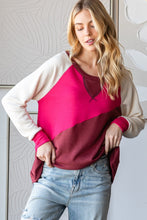 Load image into Gallery viewer, HOPELY Color Block Long Sleeve T-Shirt
