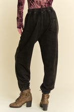 Load image into Gallery viewer, Davi & Dani Rhinestone Elastic Waist Joggers