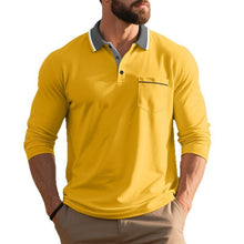 Load image into Gallery viewer, Mens Spring And Autumn Long-sleeved Polo Shirt