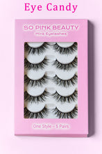 Load image into Gallery viewer, SO PINK BEAUTY Mink Eyelashes 5 Pairs