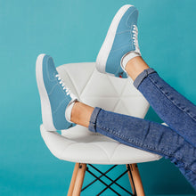 Load image into Gallery viewer, Ti Amo I love you - Exclusive Brand - Blue Koi - Skeleton Hands with Heart - Low Top Unisex Sneakers