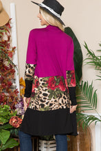 Load image into Gallery viewer, Celeste Full Size Color Block Open Front Cardigan