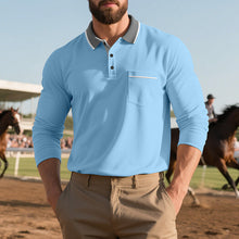 Load image into Gallery viewer, Mens Spring And Autumn Long-sleeved Polo Shirt