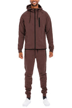 Load image into Gallery viewer, Mens Full Zip Sweat Pant Sweat Set