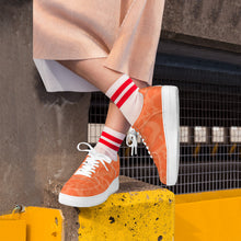 Load image into Gallery viewer, Ti Amo I love you - Exclusive Brand - Orange Camouflage - Low Top Unisex Sneakers