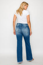 Load image into Gallery viewer, bytos Full Size Raw Hem Distressed High Rise Bootcut Jeans