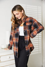 Load image into Gallery viewer, Plaid Dropped Shoulder Shirt